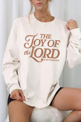 UL240-E3179 Joy of the Lord Graphic Long Sleeve Tee $13.75