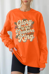 UL240P-E3220 Glory to the Newborn King Graphic Plus Long Sleeve Tee $17