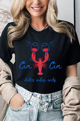US3001P-E3069 Cin Cin Lobster Celebration Graphic Plus Tee $16
