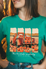 US3001-E3172 Harvest Is Plenty Graphic Tee $12.5