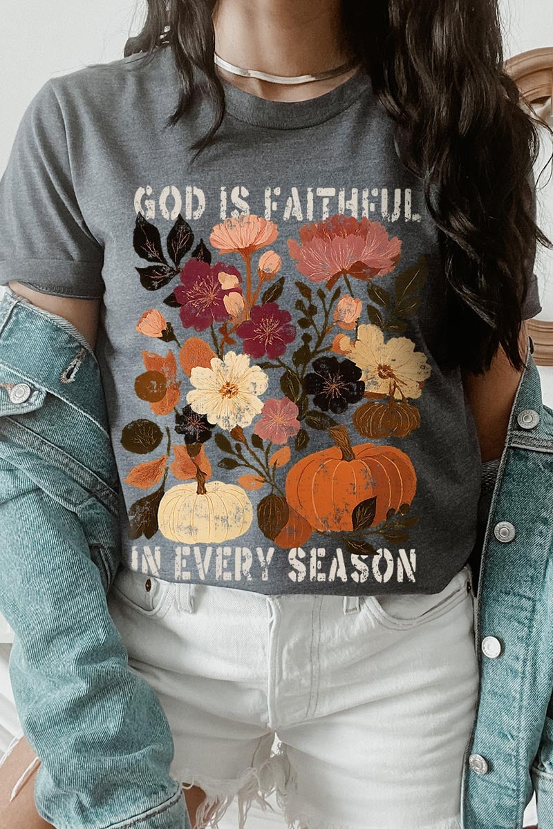 US3001-E3171 Faithful In Every Season Graphic Tee $12.5