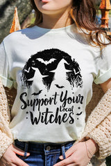 US3001-E3161 Local Witches Halloween Graphic Tee $12.5