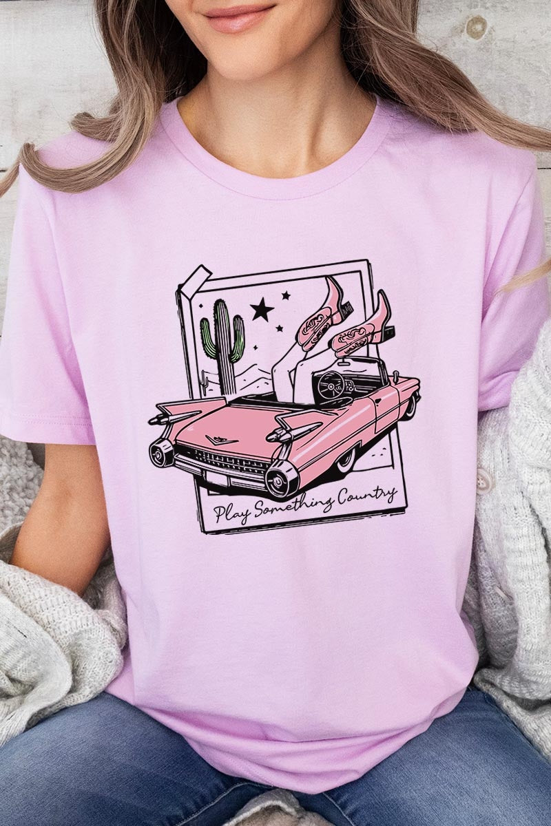 US3001-E3098 Play Something Country Graphic Tee $12.5