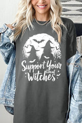 5000P-E3161 Local Witches Halloween Graphic Plus Heavy Cotton Tee $12.75