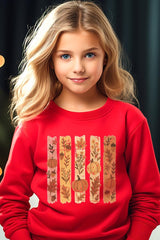 UL180B-E3110Z Brushstroke Boho Fall Kids Graphic Sweatshirt $20