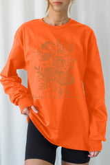 UL240-E3155 Neutral Thanksgiving Graphic Long Sleeve Tee $13.75