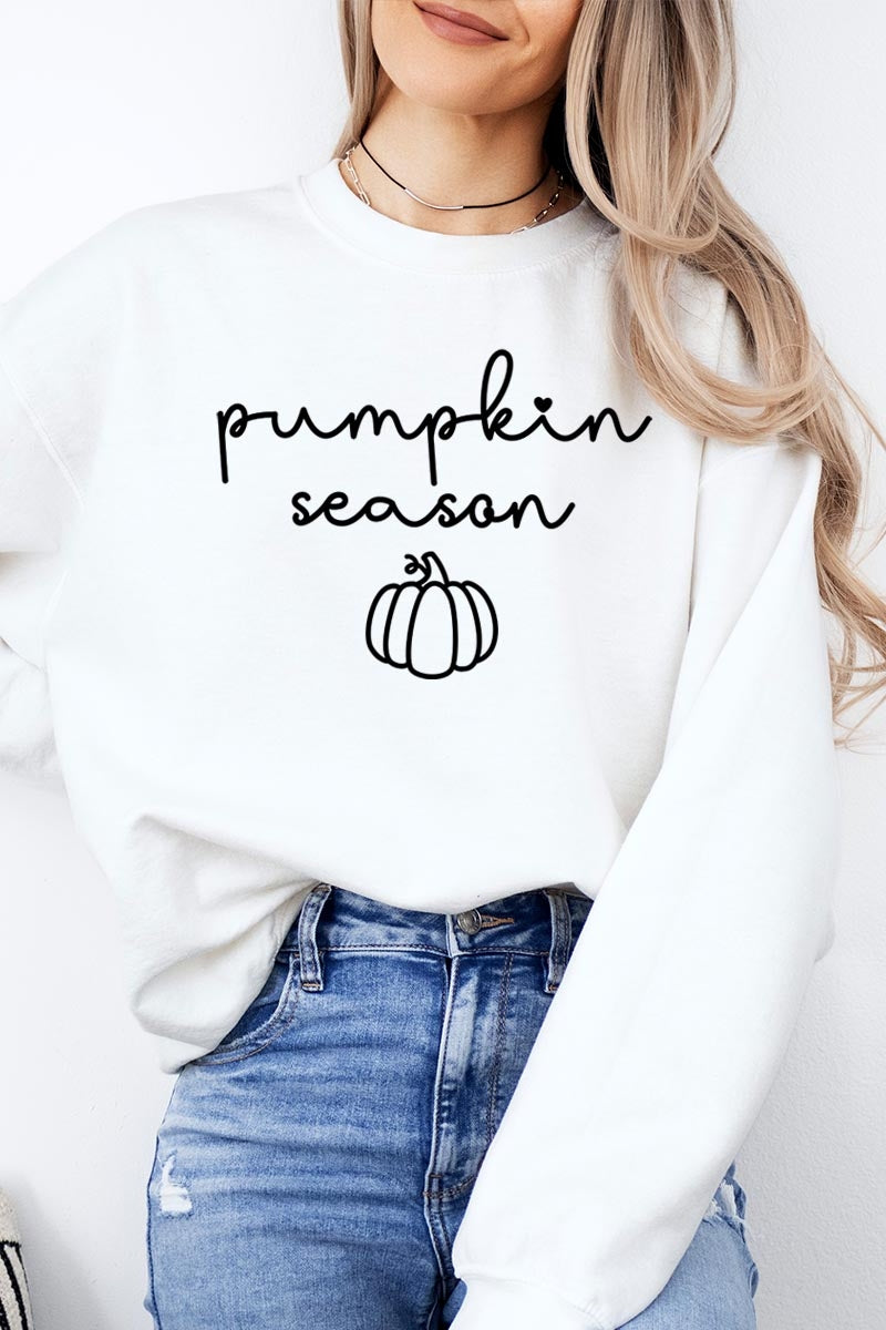 UL180P-E3152 Pumpkin Season Graphic Plus Sweatshirt $25