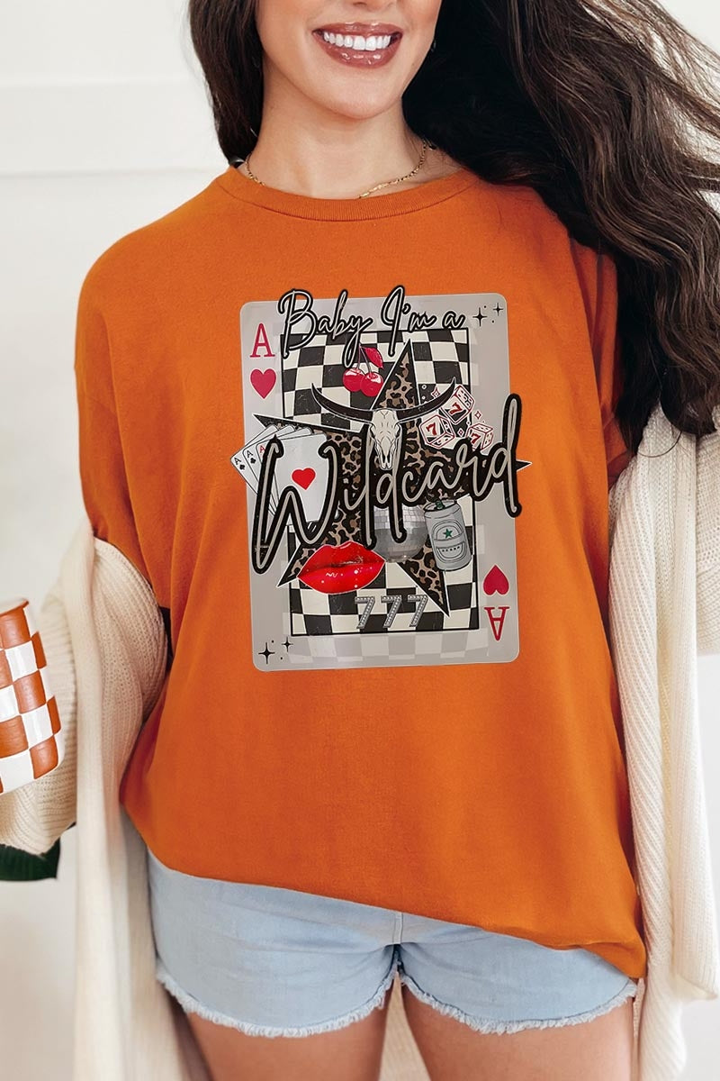 5000-E3099 Retro Wildcard Graphic Heavy Cotton Tee $9