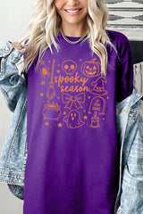 5000-E3141 Halloween Doodle Graphic Heavy Cotton Tee $9