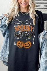 5000-E3085 Pumpkin Cherries Graphic Heavy Cotton Tee $9