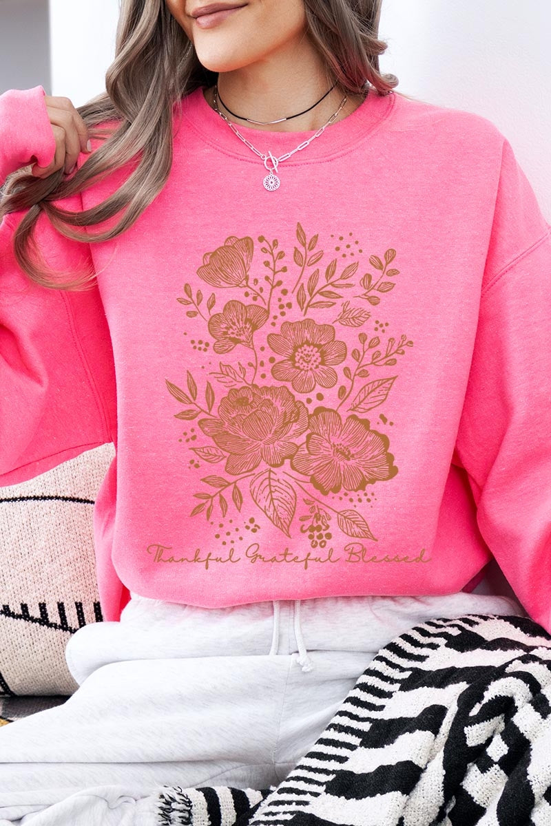 UL180P-E3155 Neutral Thanksgiving Graphic Plus Sweatshirt $25