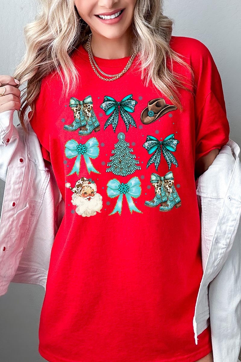 5000-E3180 Western Christmas Graphic Heavy Cotton Tee $9