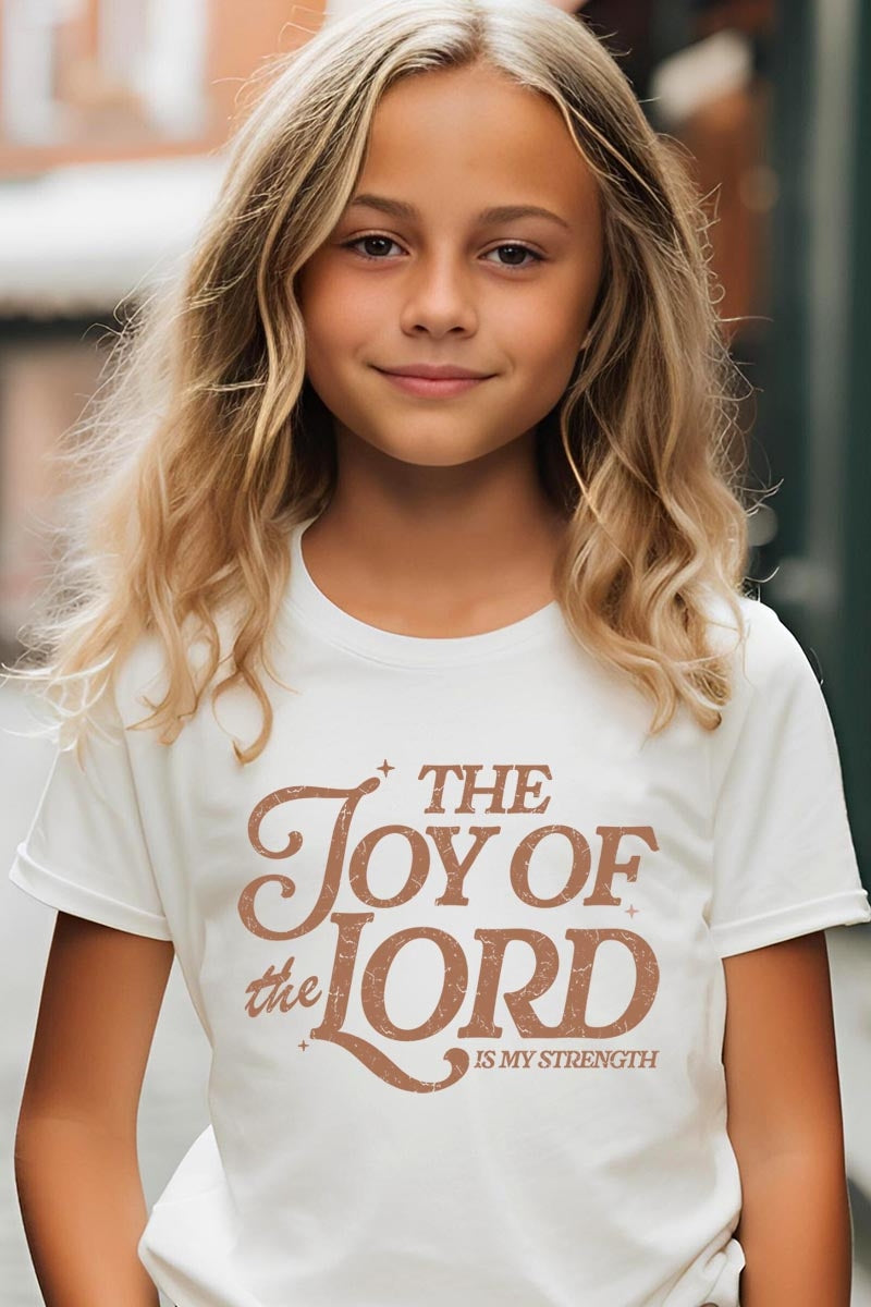 US3001Y-E3179Z Joy of the Lord Kids Graphic Tee $11