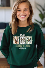 UL180B-E3192Z Deer & Duck Hunting Season Kids Graphic Sweatshirt $20