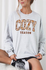 UL240-E3082 Cozy Season Graphic Long Sleeve Tee $13.75