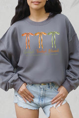 UL180-E3111 Grateful Thankful Blessed Graphic Sweatshirt $20