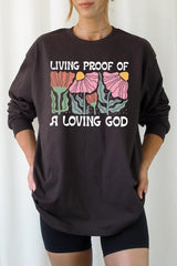 UL240P-E3066 Living Proof of a Loving God Plus Long Sleeve Tee $17