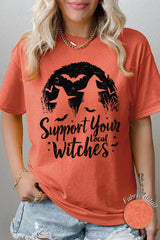 5000-E3161 Local Witches Halloween Graphic Heavy Cotton Tee $9