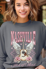 UL180P-E3157 Nashville Rose Graphic Plus Sweatshirt $25