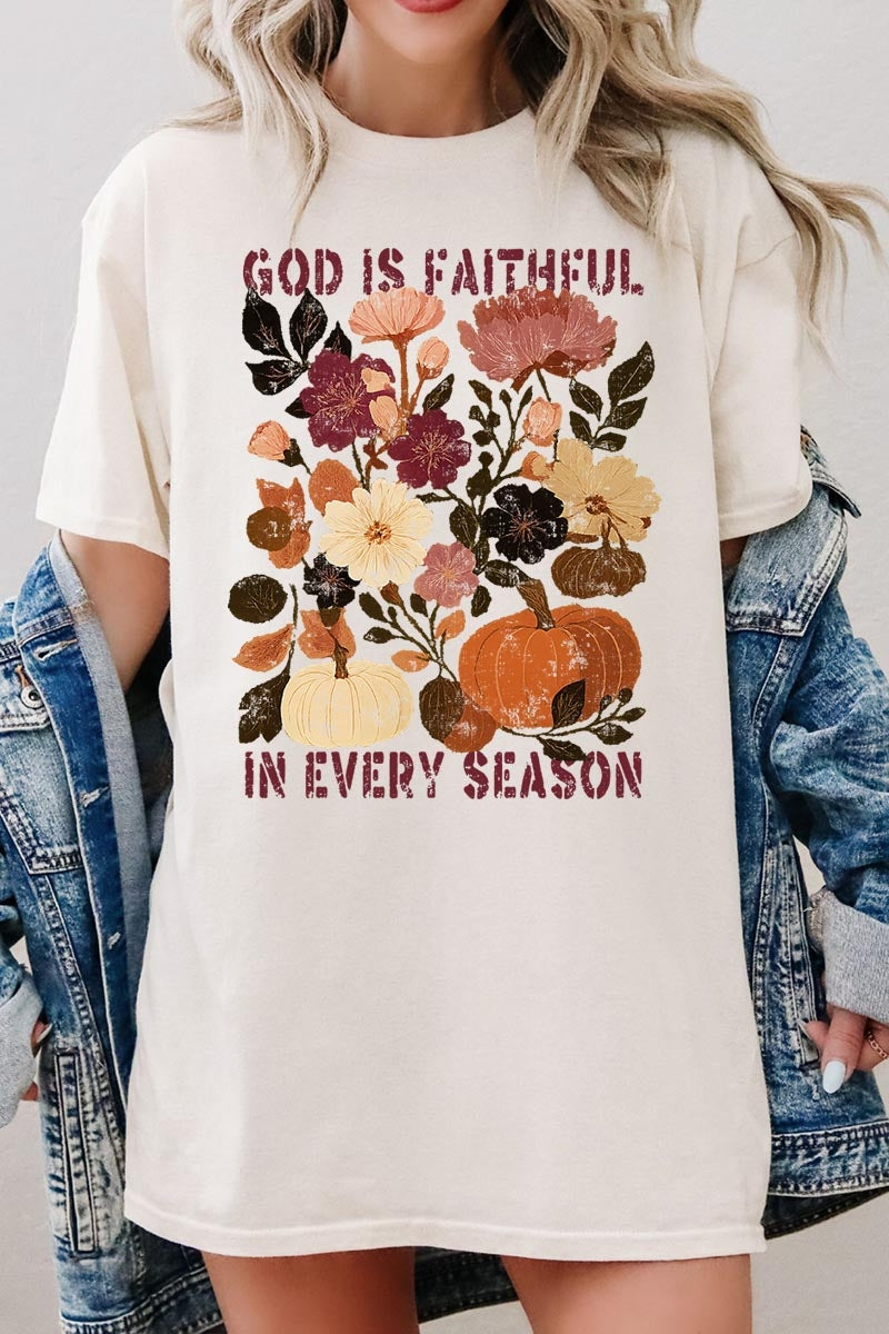 5000-E3171 Faithful In Every Season Graphic Heavy Cotton Tee $9