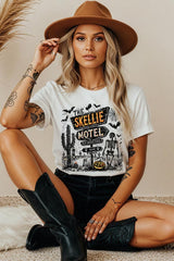 5000P-E3108 Skellie Motel Halloween Plus Heavy Cotton Tee $12.75