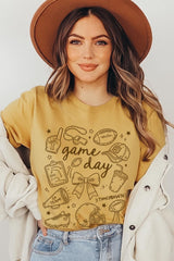 US3001P-E3081 Football Doodles Graphic Plus Tee $16