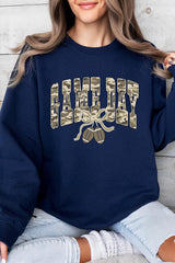 UL180P-E3131 Football Game Day Camo Graphic Plus Sweatshirt $25