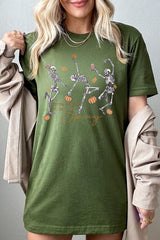 US3001P-E3123 Halloween Skeleton Graphic Plus Tee $16