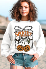 UL180P-E3085 Pumpkin Cherries Graphic Plus Sweatshirt $25