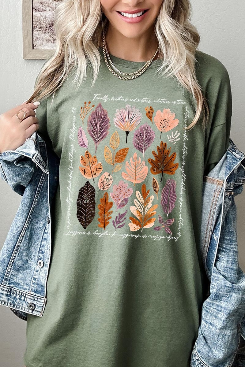 5000P-E3147 Christian Fall Graphic Plus Heavy Cotton Tee $12.75