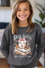 UL180B-E3205Z Dear Santa Books Kids Graphic Sweatshirt $20