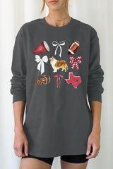 UL240P-E3079 Texas Football Graphic Plus Long Sleeve Tee $17