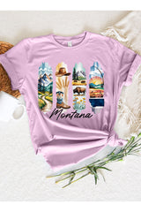 US3001-E3061MT Montana State Brushstroke Graphic Tee $12.5