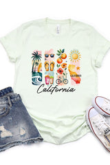 US3001-E3061CA California State Brushstroke Graphic Tee $12.5