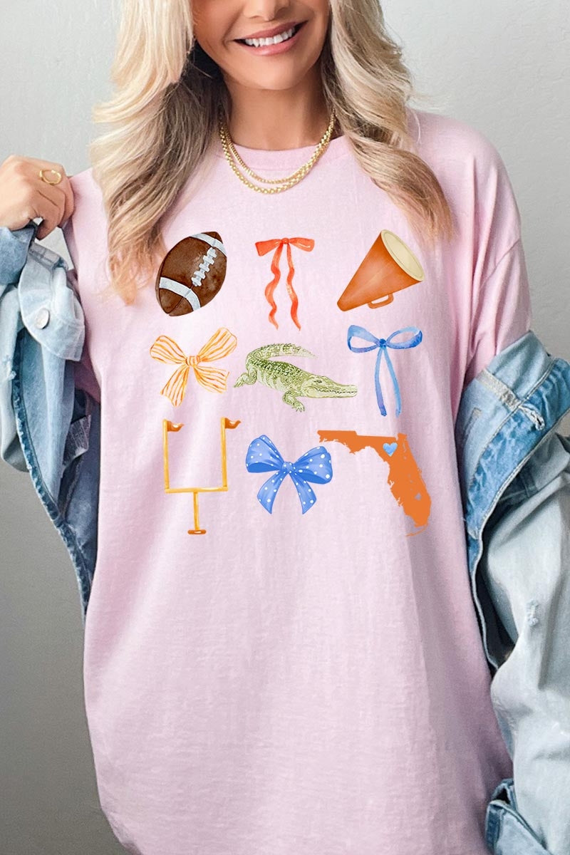 5000P-E3078 Florida Football Graphic Plus Heavy Cotton Tee $12.75