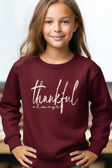 UL180B-E3170Z Thankful Kids Graphic Sweatshirt $20