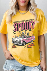 5000-E3142 Spooky Skeleton Graphic Heavy Cotton Tee $9