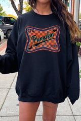 UL180-E3144 Itu2019s pumpkin time Graphic Sweatshirt $20