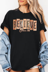 5000P-E3167 Believe Fall Christian Graphic Plus Heavy Cotton Tee $12.75