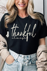 US3001-E3170 Thankful Graphic Tee $12.5