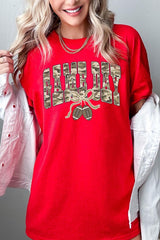 5000-E3131 Football Game Day Camo Graphic Heavy Cotton Tee $9