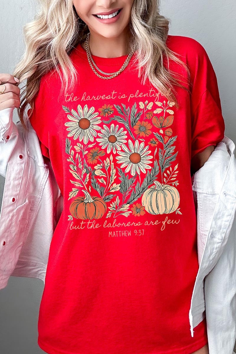 5000P-E3173 Faith Harvest Graphic Plus Heavy Cotton Tee $12.75