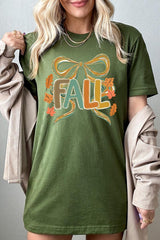 US3001P-E3121 Fall Brushstroke Bow Graphic Plus Tee $16