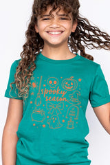 US3001Y-E3141Z Halloween Doodle Kids Graphic Tee $11