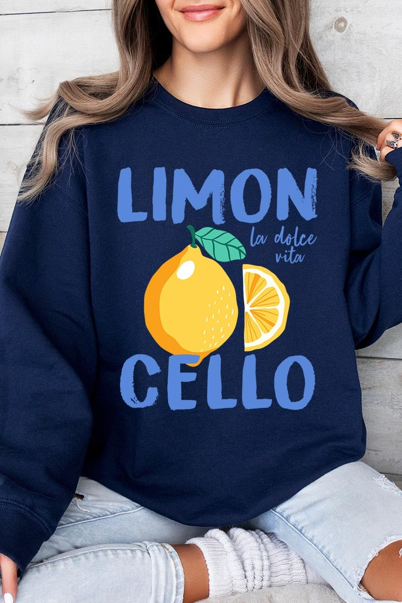 UL180-E3056 Limoncello Graphic Sweatshirt $20