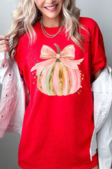 5000P-E3083 Brushstroke Pumpkin Graphic Plus Heavy Cotton Tee $12.75