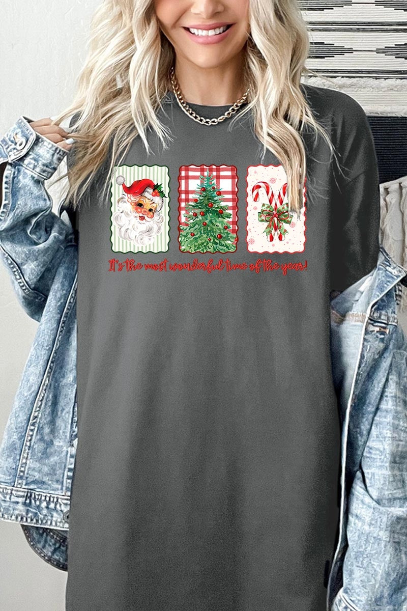 5000-E3201 Most Wonderful Time Graphic Heavy Cotton Tee $9