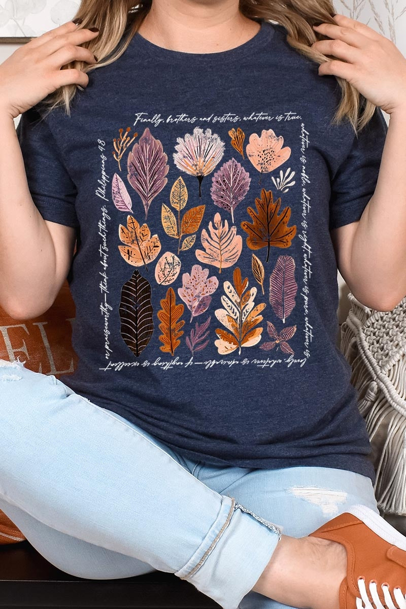 US3001-E3147 Christian Fall Graphic Tee $12.5
