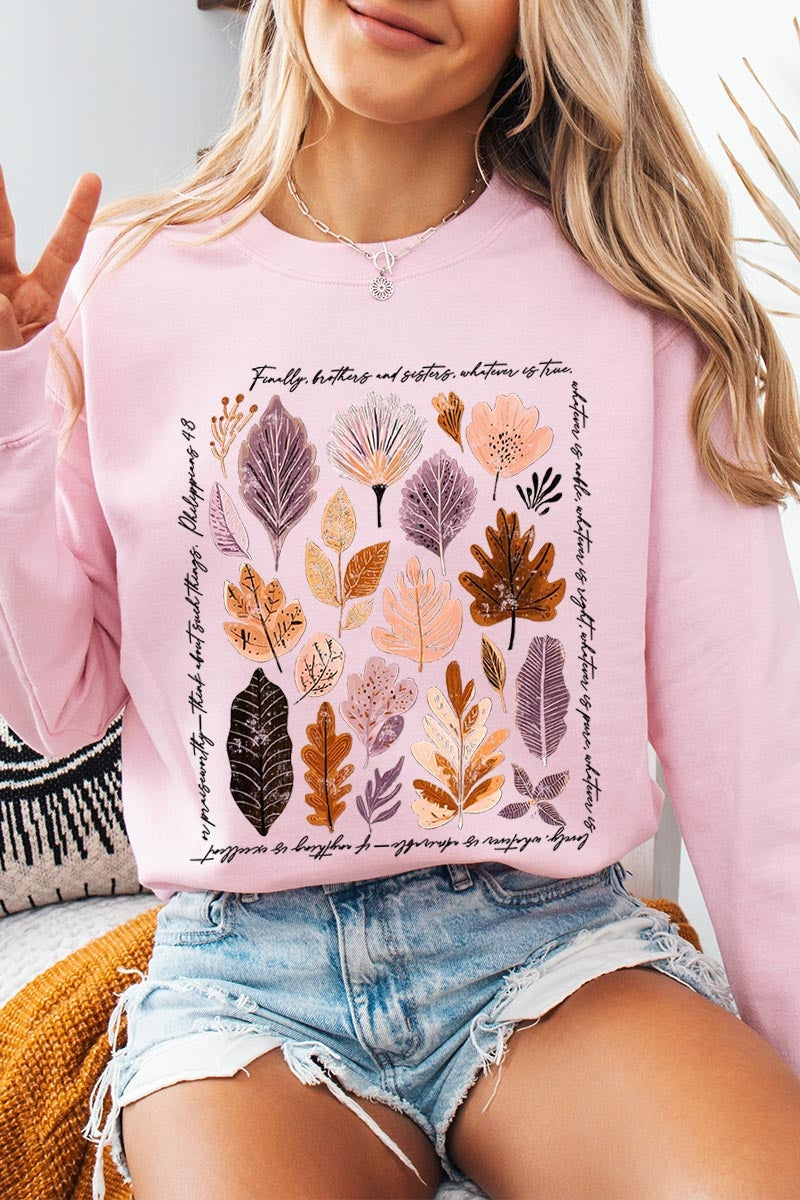 UL180P-E3147 Christian Fall Graphic Plus Sweatshirt $25