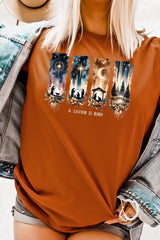 US3001P-E3204 Savior Is Born Nativity Graphic Plus Tee $16